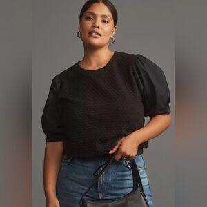 NWT Porridge Puff Sleeve Pullover top